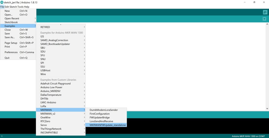 Update Firmware Sketch