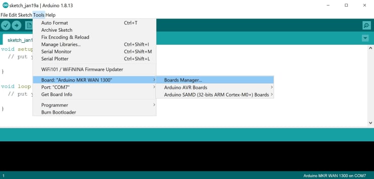 Install Boards Manager