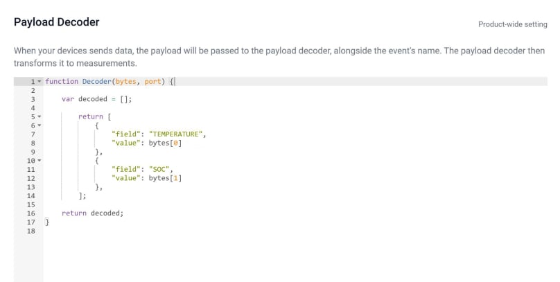 Payload decoder temp and soc